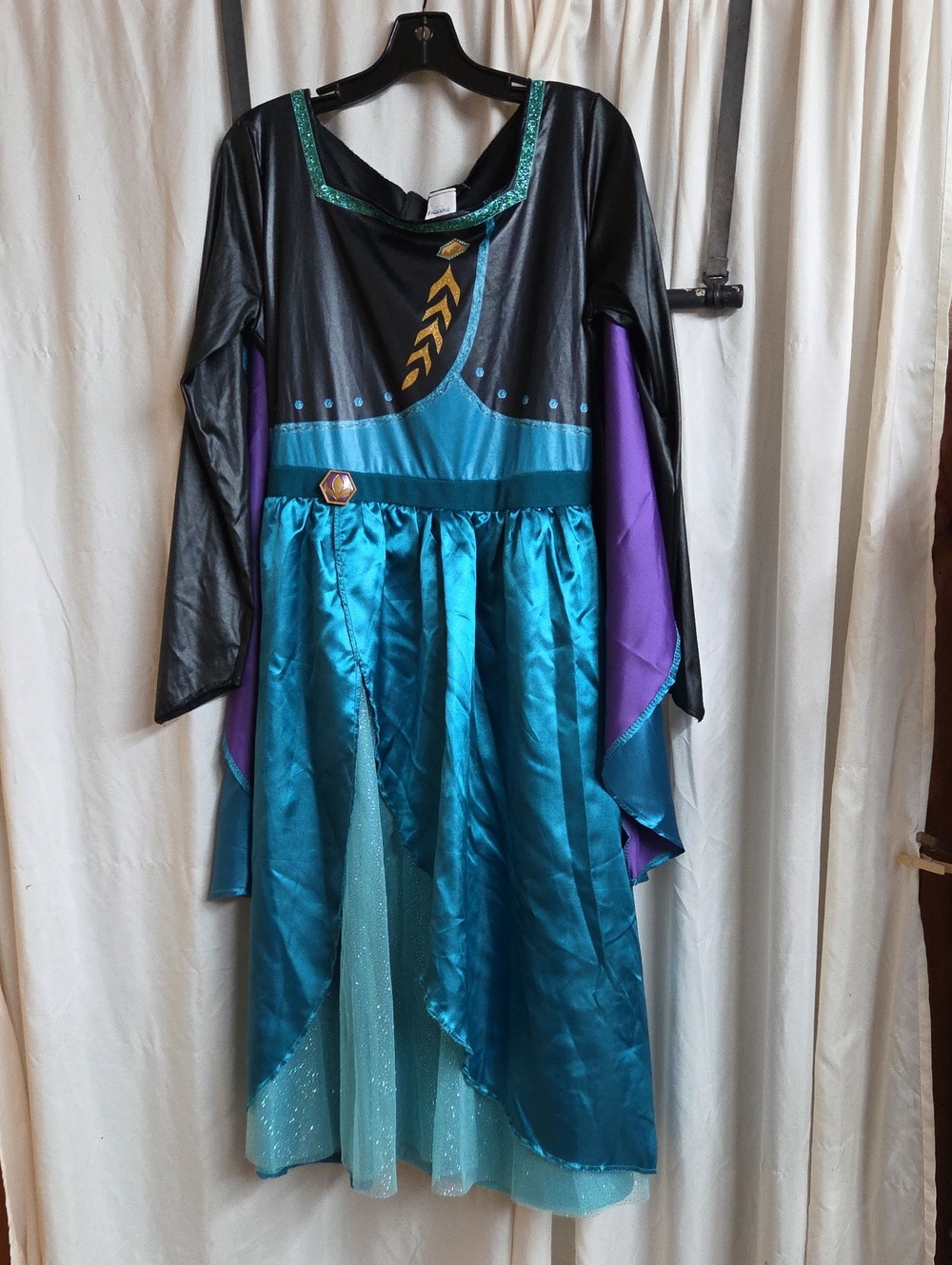 Disney Frozen 2 Anna Costume W Cape Deluxe Childs Med 8-10